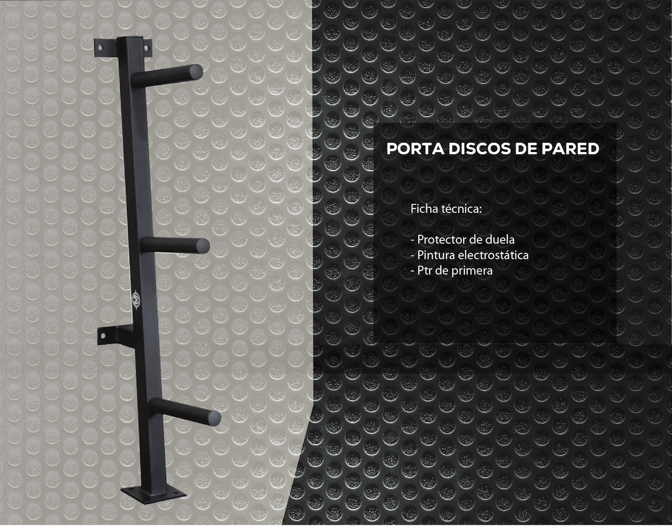 Porta discos olímpicos de pared